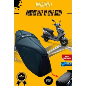 Kuba Space 50 / 50 Pro Konfor Sele ve Sele Kılıfı Visco Sünger (Kılıf Hediyeli)