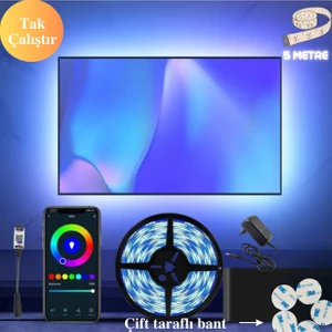 Telefon Kontrollü Tv Arkası Rgb Şerit LED