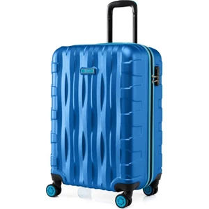 Orta Boy Valiz 4x2 Teker Mavi 1167
