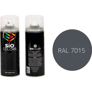 Sio Colors (Metal-Ahşap-Plastik) Premium Akrilik-Endüstriyel RAL-9005 Siyah Sprey Boya 400 ml