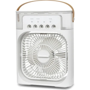 Taşınabilir Klima Kişisel Masaüstü 5 Delikli Hava Soğutma Ev Ofis Yatak Odası Için Şarj Edilebilir Sessiz Masa Fanı-A (Yurt Dışından)