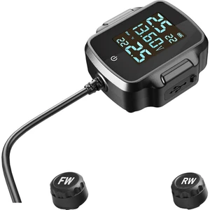 Motosiklet Tpms Motosiklet Lastik Basıncı Izleme Sistemi Qc 3.0 USB Şarj Cihazı ile Lastik Sıcaklığı Alarm Sistemi (Yurt Dışından)