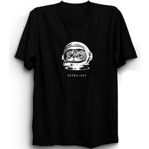The Fame Astro-Cat, Kedi, Astronot, Nasa, Astronaut Baskılı %100 Pamuk Tişört