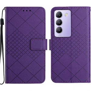 Bdt Shop Vivo V30 Lite Için Flip Case El Kayışı Elmas ile 5g Cüzdan Pu Deri (Yurt Dışından)