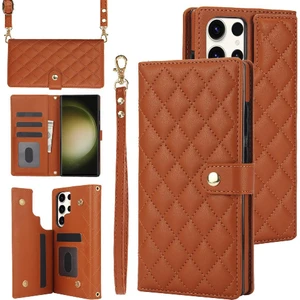 Bdt Shop Samsung Galaxy S23 Ultra Standı Fonksiyonu ile Crossbody Tarzı 5 (Yurt Dışından)