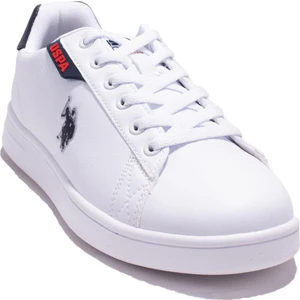 U.S. Polo Assn.  Costacn Beyaz Lacivert Ortopedik Günlük Kadın Spor Ayakkabıbı