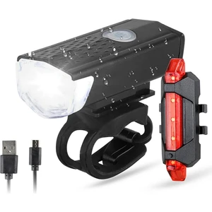 Forte Gt Nurbike USB Şarjlı Bisiklet Ön-Arka Far Stop Lambası Seti