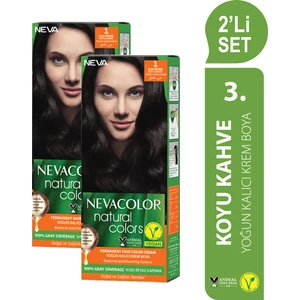 Nc Natural Colors 2'Li Set  3. Koyu Kahve Kalıcı Krem Saç Boyası Seti