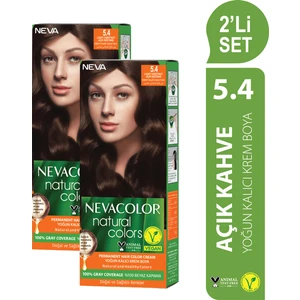 Nc Natural Colors 2'Li Set  5.4 Açık Kestane Kalıcı Krem Saç Boyası Seti