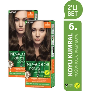 Nc Natural Colors 2'Li Set  6. Koyu Kumral Kalıcı Krem Saç Boyası Seti