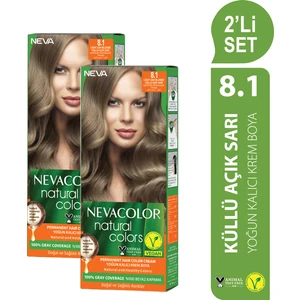 Nc Natural Colors 2'Li Set  8.1  Küllü Açık Sarı Kalıcı Krem Saç Boyası Seti