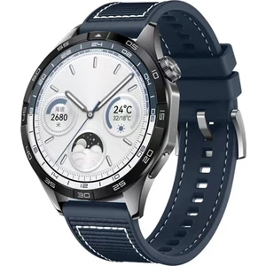 Huawei Watch 3 GT GT2 GT2e GT3 GT4 GT5 Pro SE Elite 46mm Kordon Lansman Kumaş Dikişli Silikon 102
