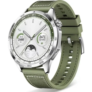 Huawei Watch 3 GT GT2 GT2e GT3 GT4 GT5 Pro SE Elite 46mm Kordon Lansman Kumaş Dikişli Silikon 102