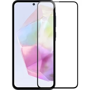 Samsung Galaxy A35 5g ile Uyumlu Şeffaf Ekranı Tam Kaplayan 5d Cam Kırılmaz Cam Ekran Koruyucu
