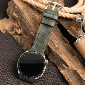 Hakiki Deri Saat Kordonu Yeşil ( 20MM ) Omega Nacar Seiko Tudor Citizen Lacoste Casio Fossil Calvin Klein Armani Tissot Klasik Saat Kordon Yeşil Deri Kayış