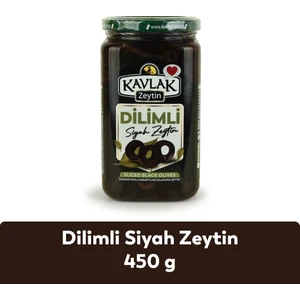 Kavlak Zeytin 450 gr Siyah Dilimli Zeytin