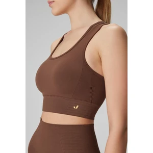 Gela Çift Katlı Kompress Sport Bra Toprak