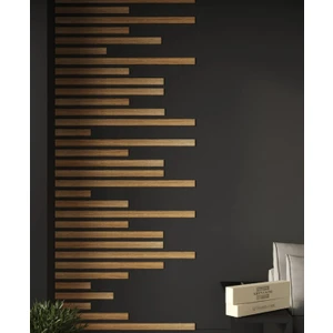 Ahşap Duvar Dekorasyon Çıtası 5 Farklı Ebat (100CM+80CM+60CM+40CM+20CM)TOPLAM 25 Adet Panel Kahvere