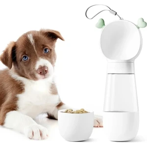 Dolce Pets Kedi Köpek Taşınabilir Çift Hazneli Seyahat Için Mama Kabı ve Taşınabilir Suluk