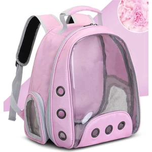 Şeffaf Astronot Kırılmaz Kedi Köpek Taşıma Çantası 42 x 22 x 33 cm