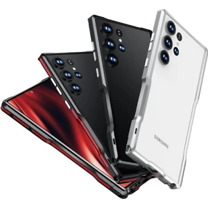 BDT Boutique Samsung Galaxy S22 Ultra Ağır Hibrit Metal Tampon Dahili (Yurt Dışından)