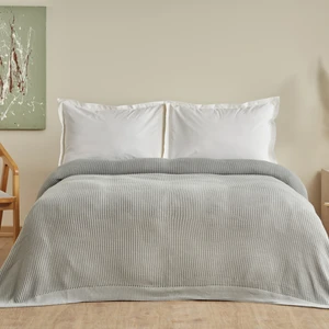 Karaca Home Cool Touch Çift Kişilik Triko Battaniye Gri