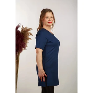 Boutique Arzu Inan Tunik V Yaka Kısa Kollu Yıtmaçlı