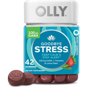 Goodbye Stress Gaba, L-Theanine, Lemon Balm 42 Gummies