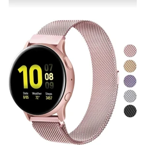 Huawei Watch Uyumlu Mıknatıslı Örgü Metal Hasır Kordon