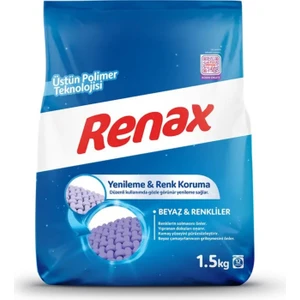 Renax Çamaşır Makinesi Deterjanı Beyazlar ve Renklier 1,5 kg