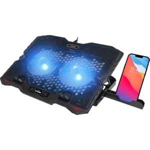 Ad-S1 Storm Mavi LED Işıklı 2 Fanlı 2 USB Dc 5V 125*125*20MM Notebook Soğutucu Stand