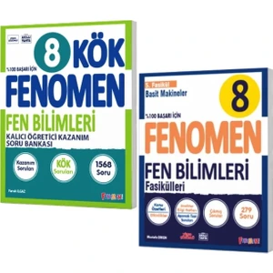 Fenomen Yayıncılık Fenomen Yayınları 8. Sınıf Kök Fen Bilimleri Soru Bankası - Fen Bilimleri 5. Fasikül 2'li Set