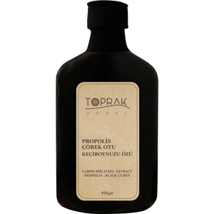 Toprak Doğal Propolis Çörek Otu Keçiboynuzu Özü 270 G Soğuk Sıkım - Keçiboynuzu Özü Propolisli
