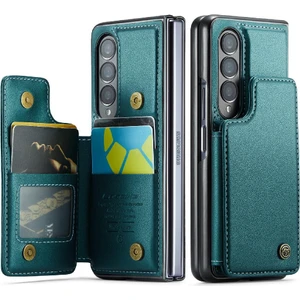 YH Mall Samsung Galaxy Z Fold 3 5g Rfıd Engelleme Kickstand Için Caseme Cüzdan Kılıf (Yurt Dışından)