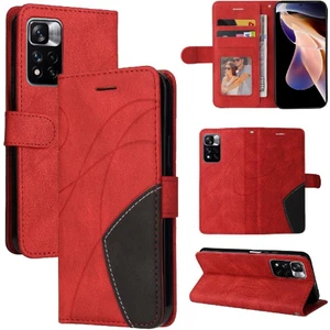 YH Mall Xiaomi Redmi Için Not 11 Pro Artı Pu Deri Flip Folio Kılıf ile (Yurt Dışından)