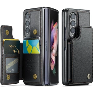 YH Mall Samsung Galaxy Z Fold 3 5g Rfıd Engelleme Kickstand Için Caseme Cüzdan Kılıf (Yurt Dışından)