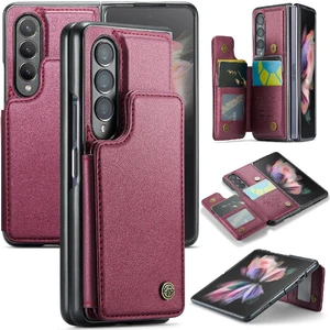 YH Mall Samsung Galaxy Z Fold 3 5g Rfıd Engelleme Kickstand Için Caseme Cüzdan Kılıf (Yurt Dışından)