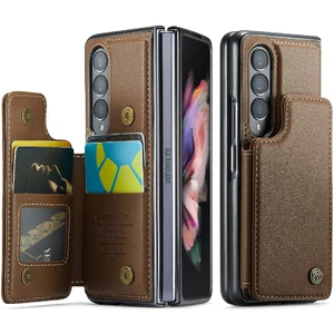 YH Mall Samsung Galaxy Z Fold 3 5g Rfıd Engelleme Kickstand Için Caseme Cüzdan Kılıf (Yurt Dışından)