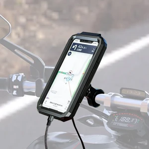 TT-950WU Titreşim Engelleyici Kablosuz ve Usb’li Tüm Motosikletlere Uygun Telefon Tutucu