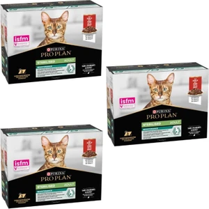 Pro Plan Pouch Sos Içinde Sığır Etli Kısırlaştırılmış Kedi Konservesi 85GR (10'lu) x 3 Adet