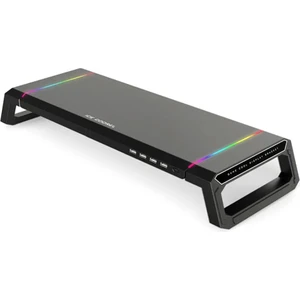 Bilgisayar Monitör Yükseltici Laptop Sehpası Rgb 4 USB Hub Yükseklik Ayarlı Monitör Standı