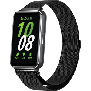 Samsung Galaxy Fit 3 R390 Uyumlu Metal Hasır Manyetik Kordon Kayış