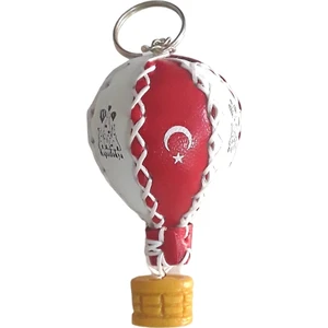 Kapadokya Hediyelik Deri Balon Anahtarlık (2) Adet