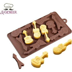 Siliko World Silikon Çikolata Kalıbı Gitarlar