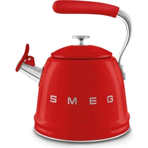 50's Style Set Üstü Düdüklü Kettle Kırmızı 2.3 Lt