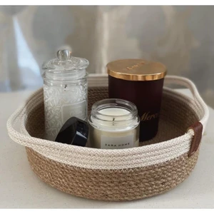 Hasır Sepet Banyo Organizeri 25 cm
