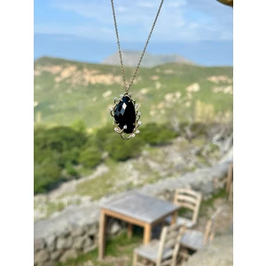 Doğaltaş Otantik Oniks Taşı Kolye