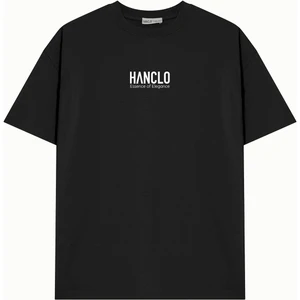 Ünisex Hanclo Baskılı Avrupa Kalıp/oversize Fit Kesim Bisiklet Yaka Kısa Kollu T-Shirt