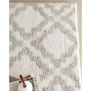 Madame Coco Larmes Halı - Beyaz - 160x230 cm