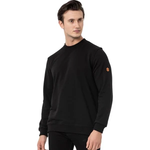 Bisiklet Yaka Siyah Erkek Sweatshirt M1515TS